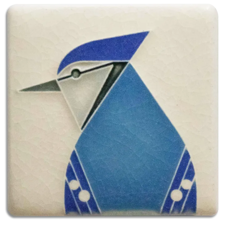 3x3 Blue Jay Tile (Charley Harper)