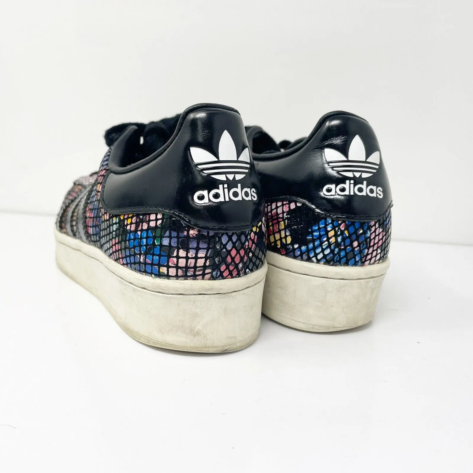 Adidas Womens Superstar Bold FW3701 Black Casual Shoes Sneakers Size 6.5