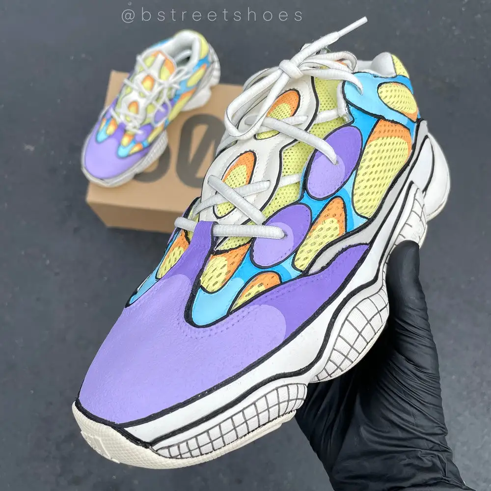 Adidas Yeezy 500 Cartoon Style