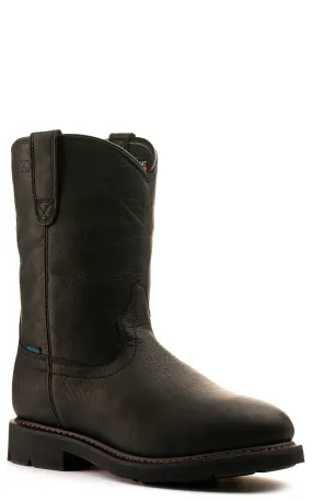 Ariat Men's Sierra Black Waterproof Round Toe Work Boot