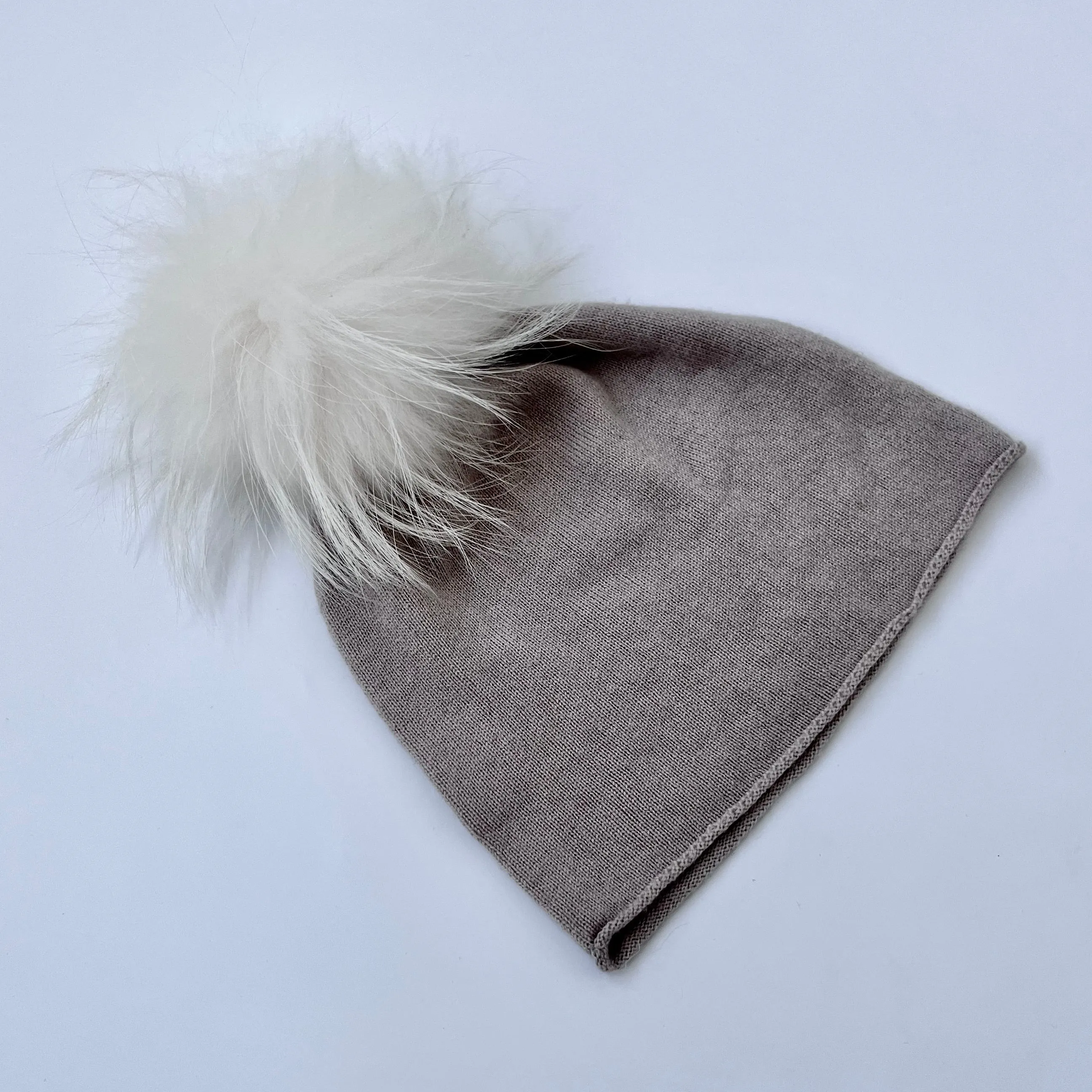 Belle Enfant Cashmere Mix Hat With Pom: 5-6 Years