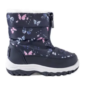 Big Star KK374236 butterfly snow boots multicolored