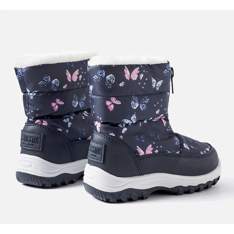 Big Star KK374236 butterfly snow boots multicolored