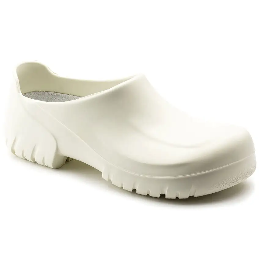 Birkenstock A 640 PU white steel toe cap