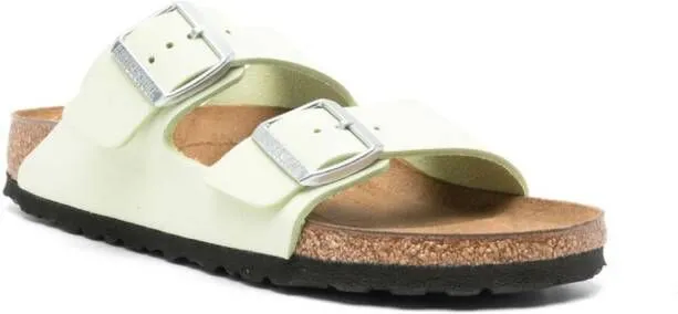 Birkenstock Arizona suede slides Green