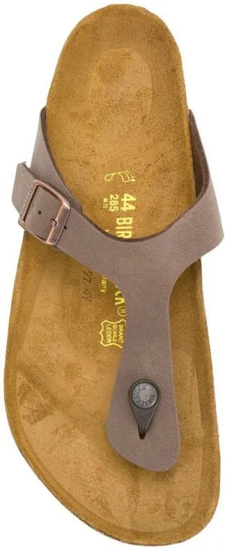 Birkenstock buckle detail flip flop sandals Brown