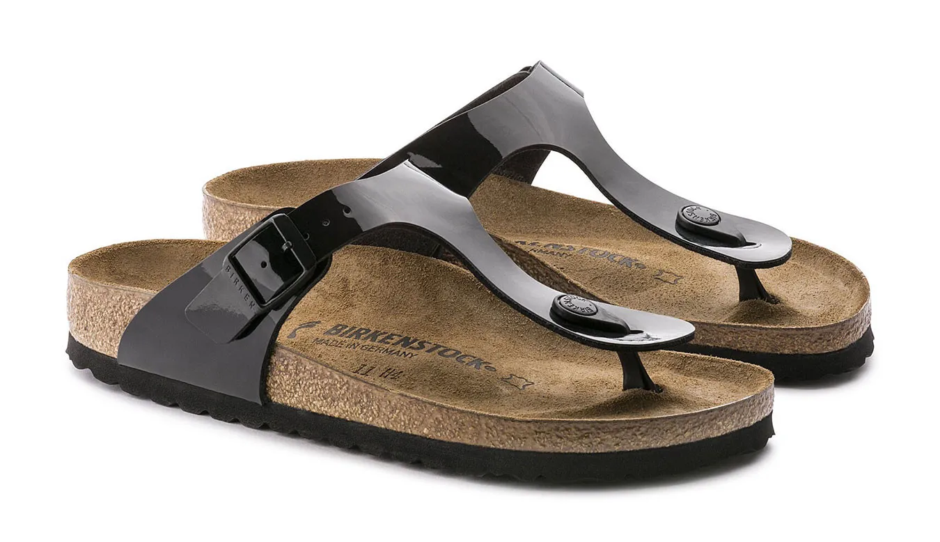 Birkenstock Gizeh BF Patent Black Regular Fit