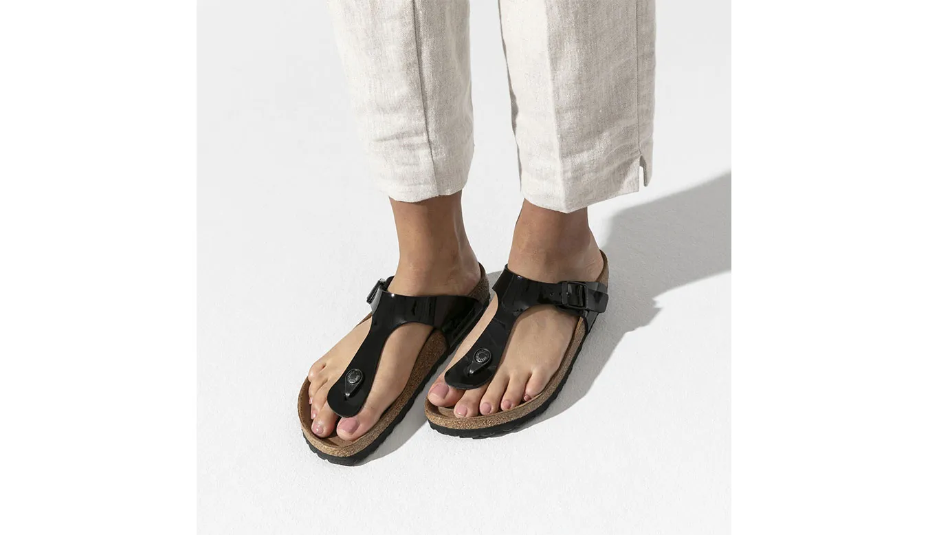 Birkenstock Gizeh BF Patent Black Regular Fit