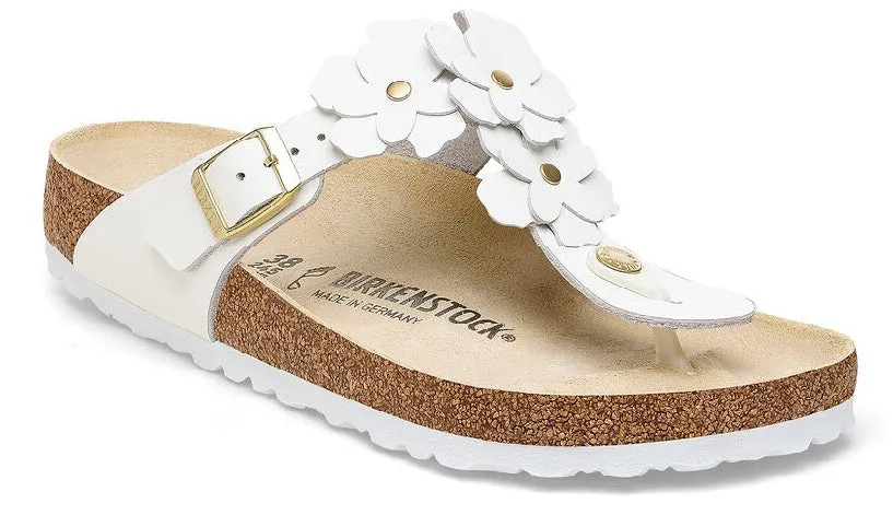 Birkenstock Gizeh Flower Leather White