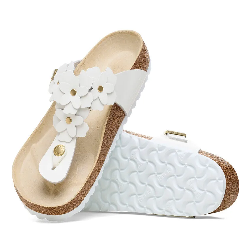 Birkenstock Gizeh Flower Leather White