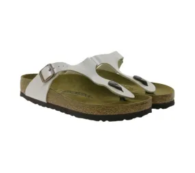 BIRKENSTOCK Gizeh separador de dedos para mujer fabricado en Alemania ancho normal 00943871 blanco perla