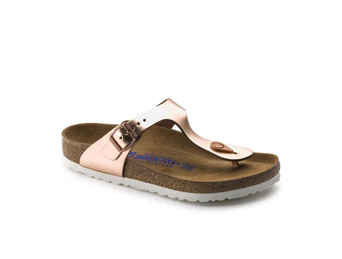 Birkenstock Gizeh Soft Footbed - Metallic Leather