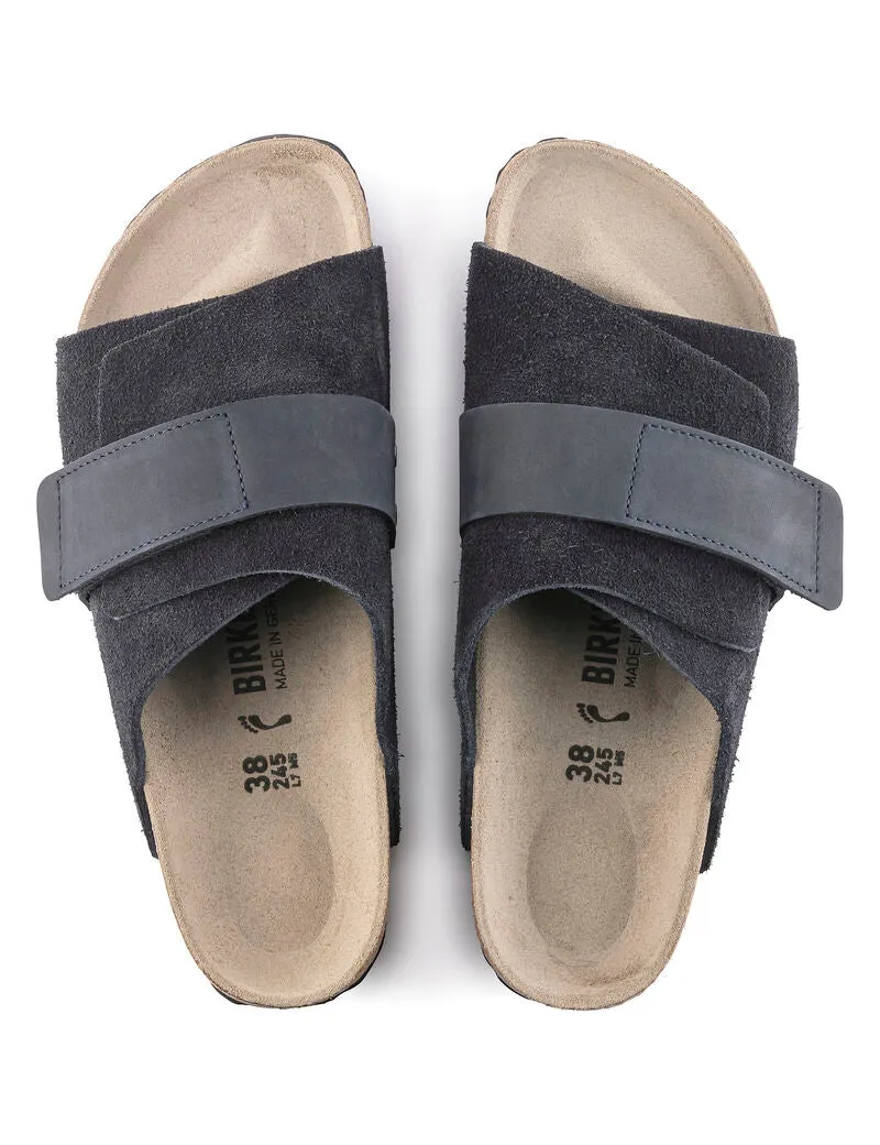 Birkenstock Kyoto Sandals Nubuck Suede Leather Midnight