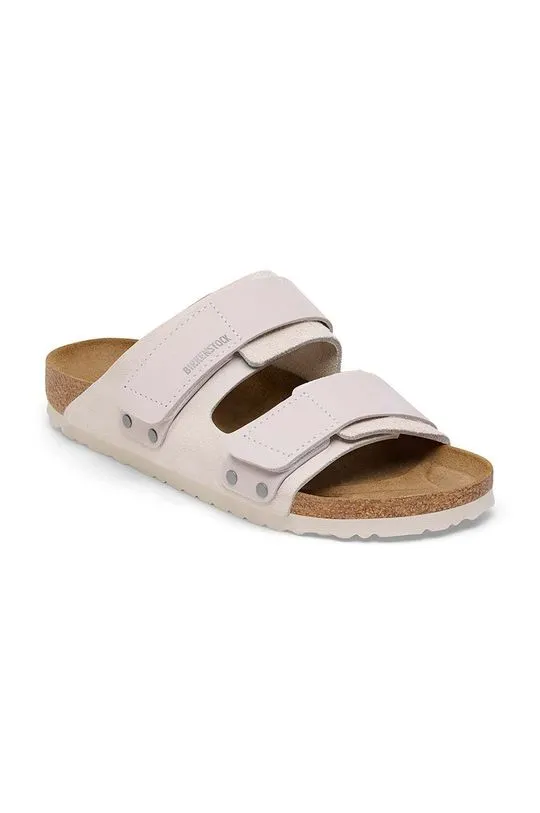 Birkenstock suede sliders Uji white color 1024800