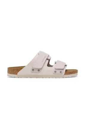 Birkenstock suede sliders Uji white color 1024800