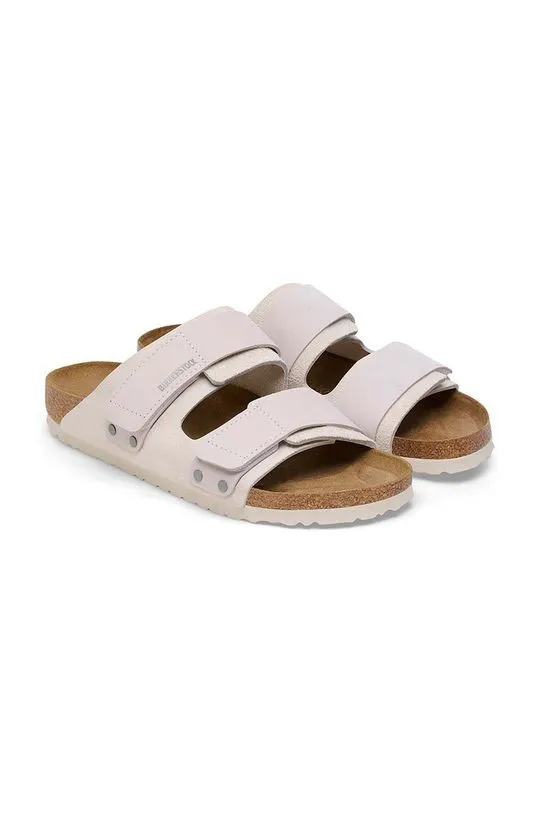 Birkenstock suede sliders Uji white color 1024800