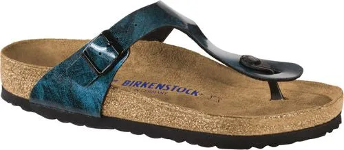 Birkenstock thong sandal Gizeh BF iride strong blue