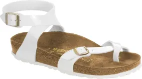 Birkenstock thong sandal Yara BF patent white patent