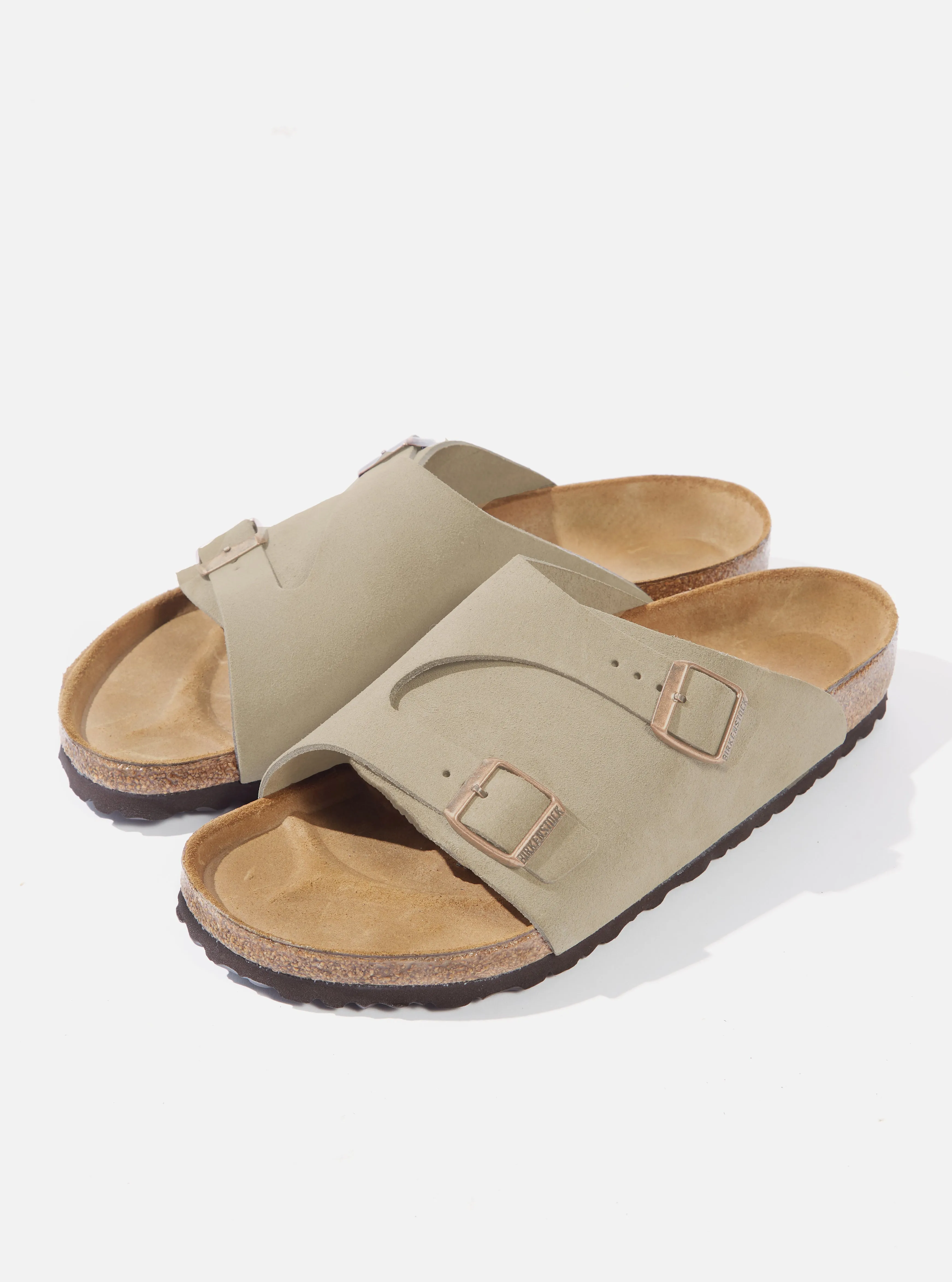 Birkenstock Zürich in Taupe Suede