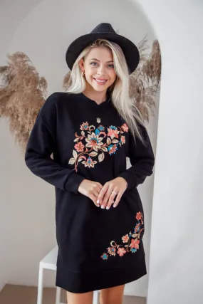 Black Knit Dress Flora