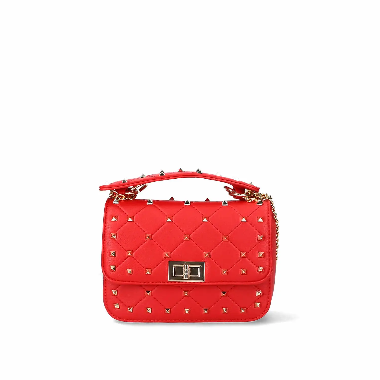 Bolso Mini rockstud rojo