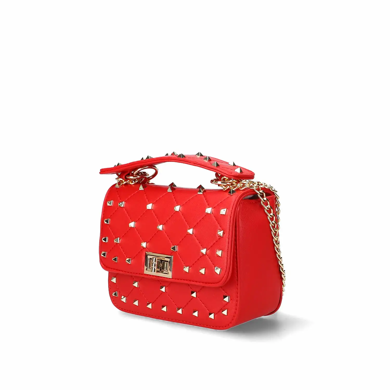 Bolso Mini rockstud rojo