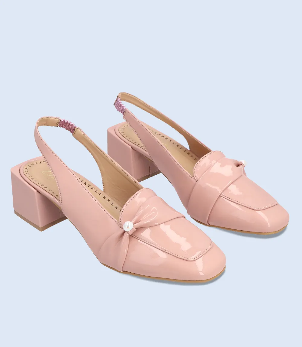 BW8188-TEA PINK-Women Casual Sling Backs