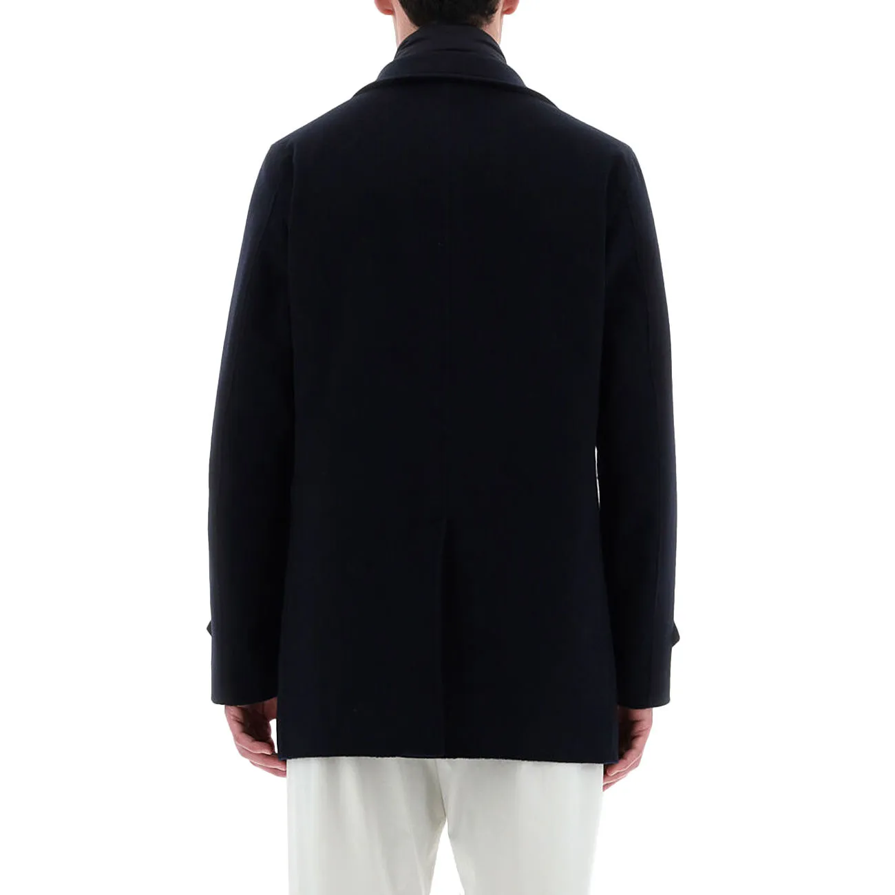 CAPPOTTO MISTO LANA Uomo Blu