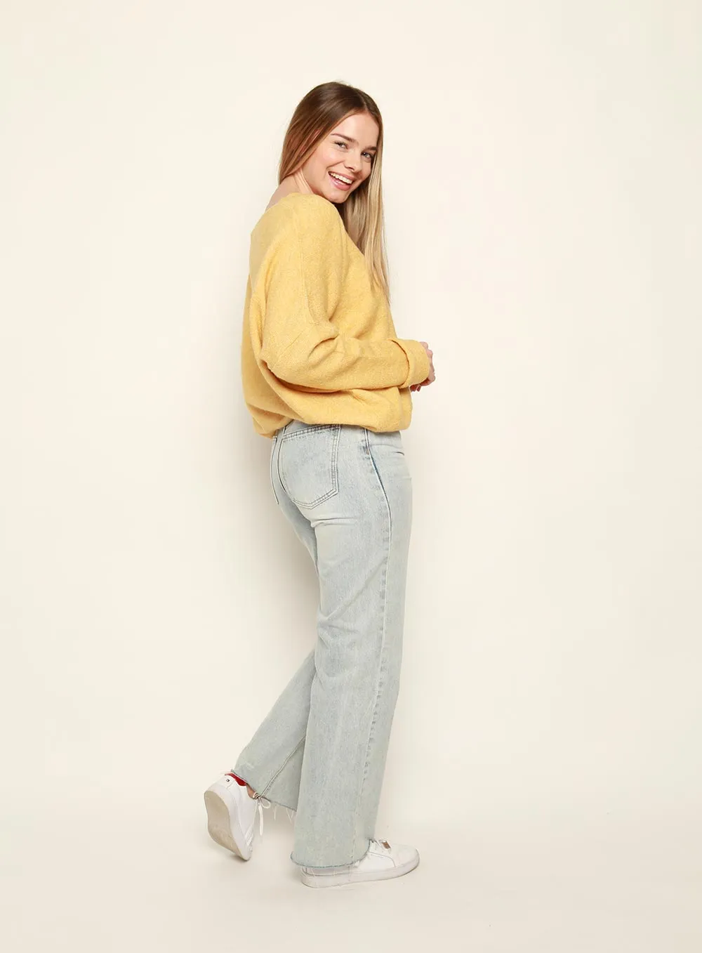 Christina Essential Knit Jumper-mustard