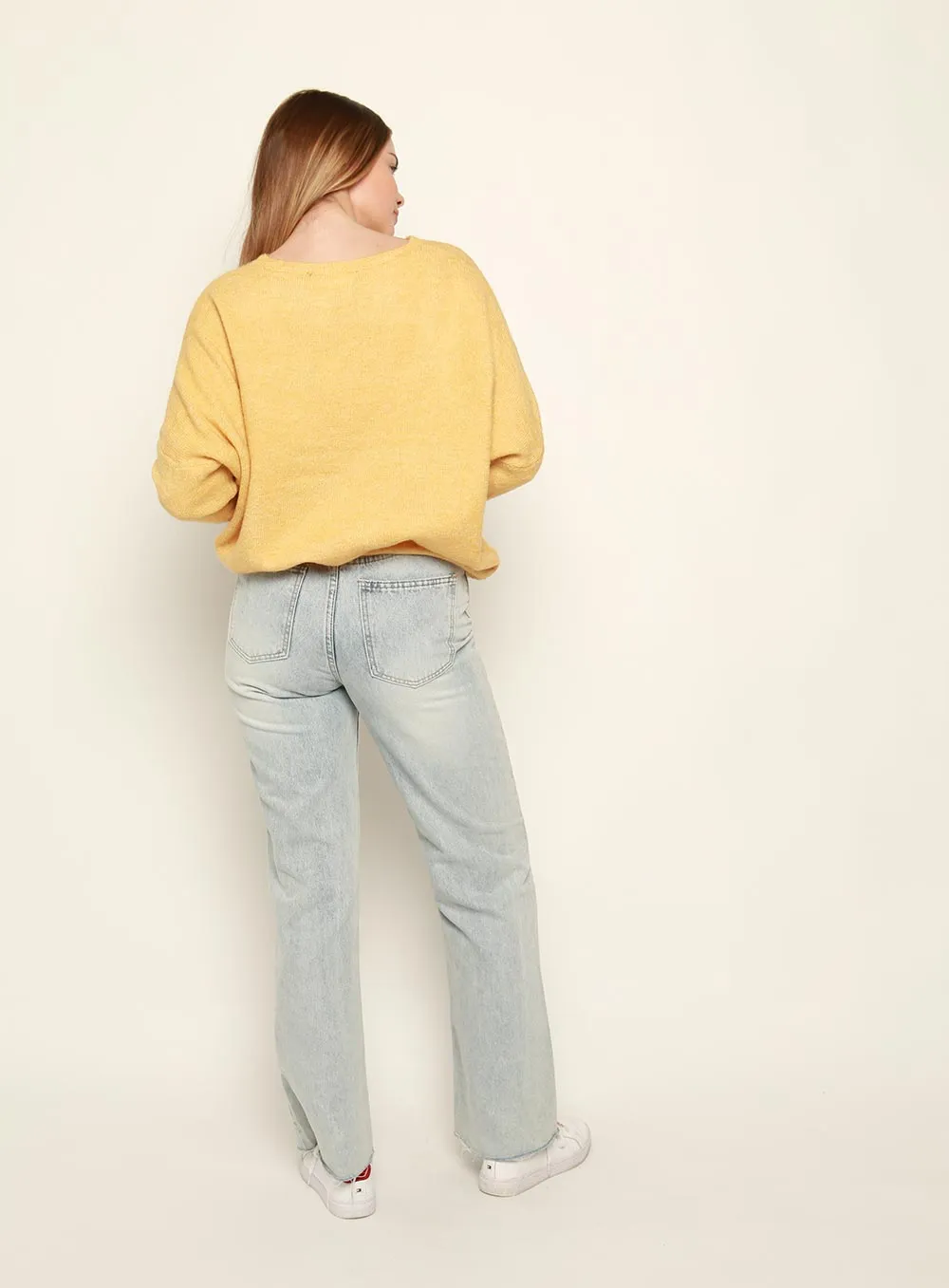 Christina Essential Knit Jumper-mustard