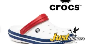 Crocs Shoes White and Blue Clogs Unisex