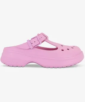 Crocs Womens Pink Clay Classic rubber Mary Jane clogs