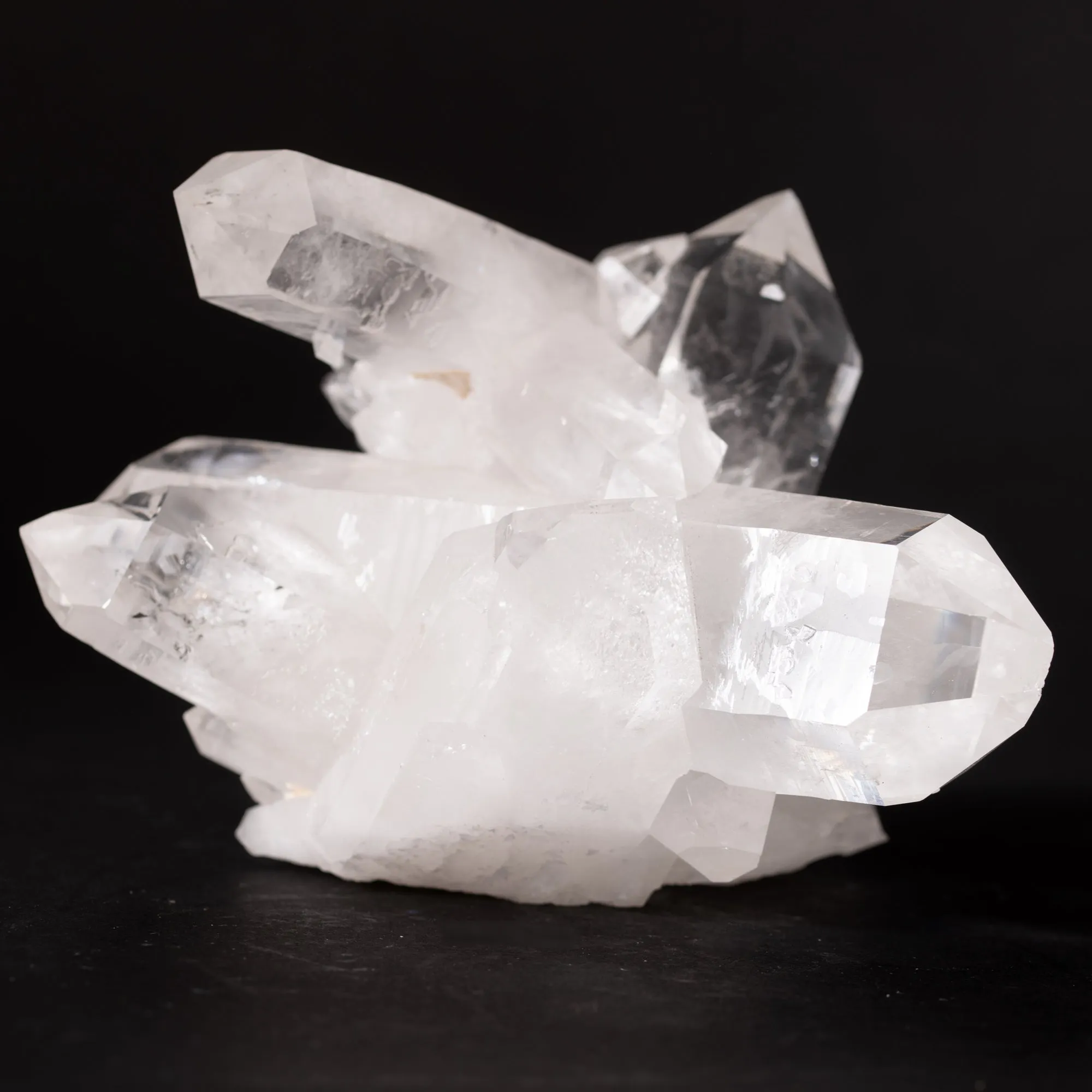 Double Tourmalinated Quartz Cluster- 1