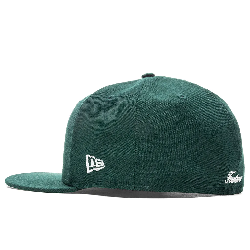 Feature x New Era OE Fitted Cap - Seaweed/Off-White