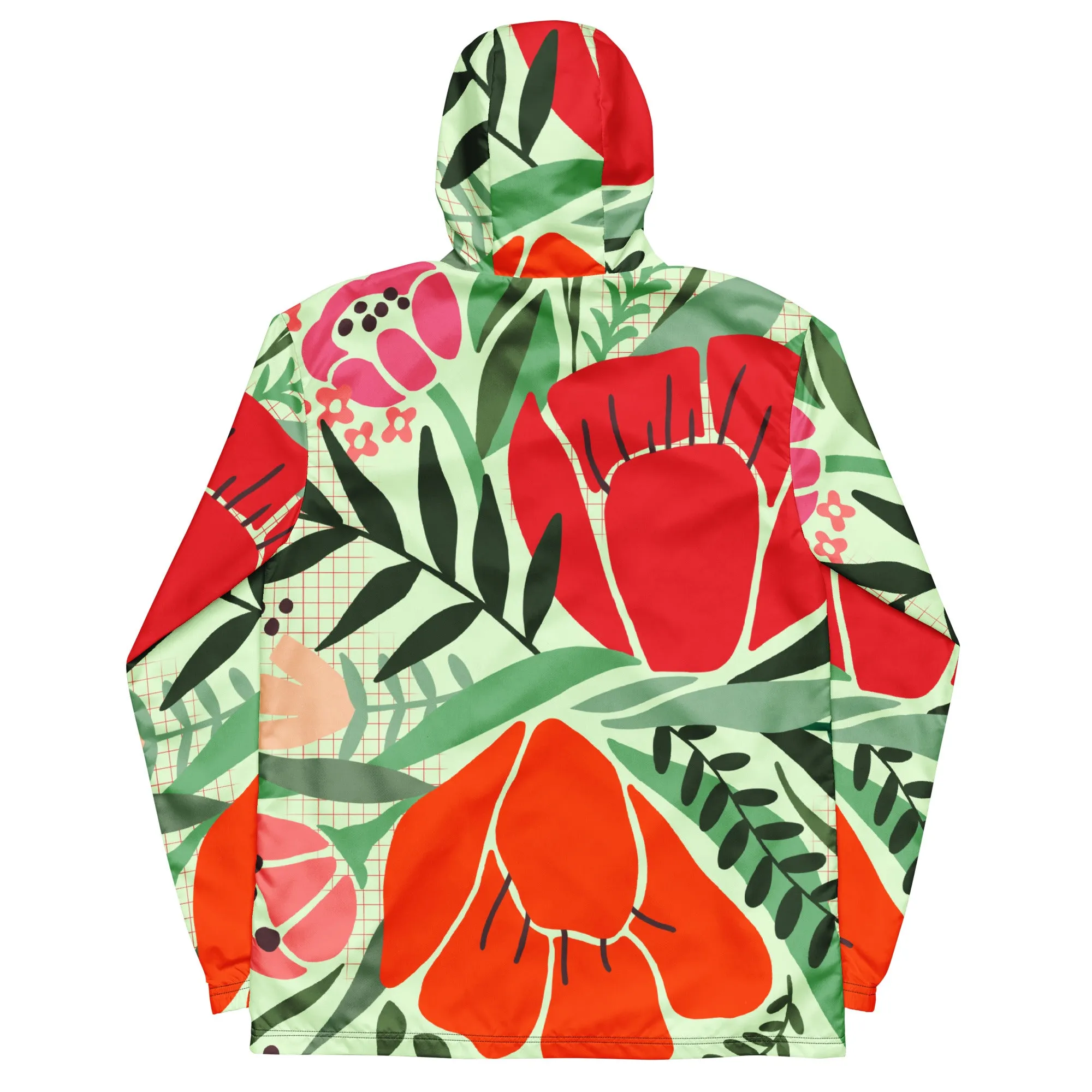 Floral-Aluda unisex windbreaker