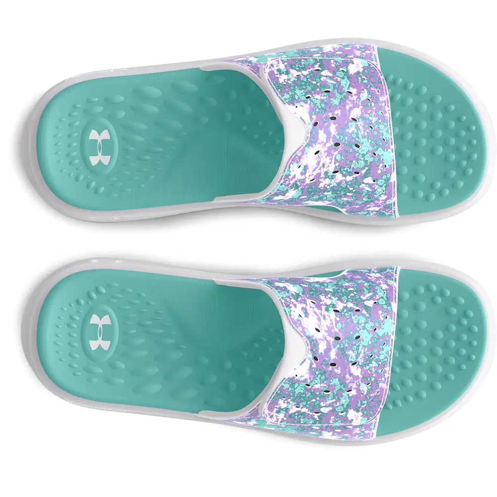 Girls' Under Armour Youth Ignite Pro Graphic Slide Sandal