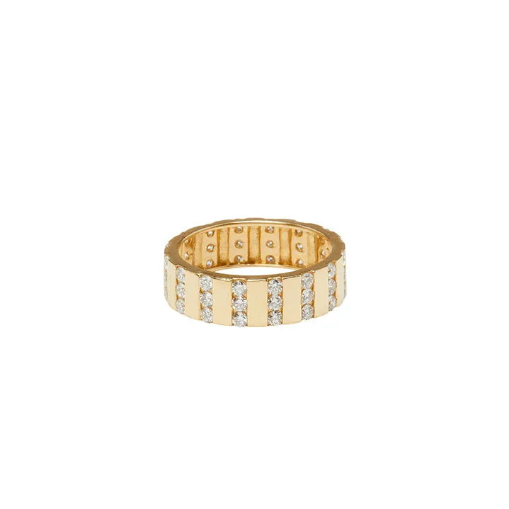 Gold Pillar Ring