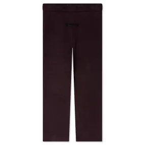 Kid's Relaxed Knit Sweatpant - Plum