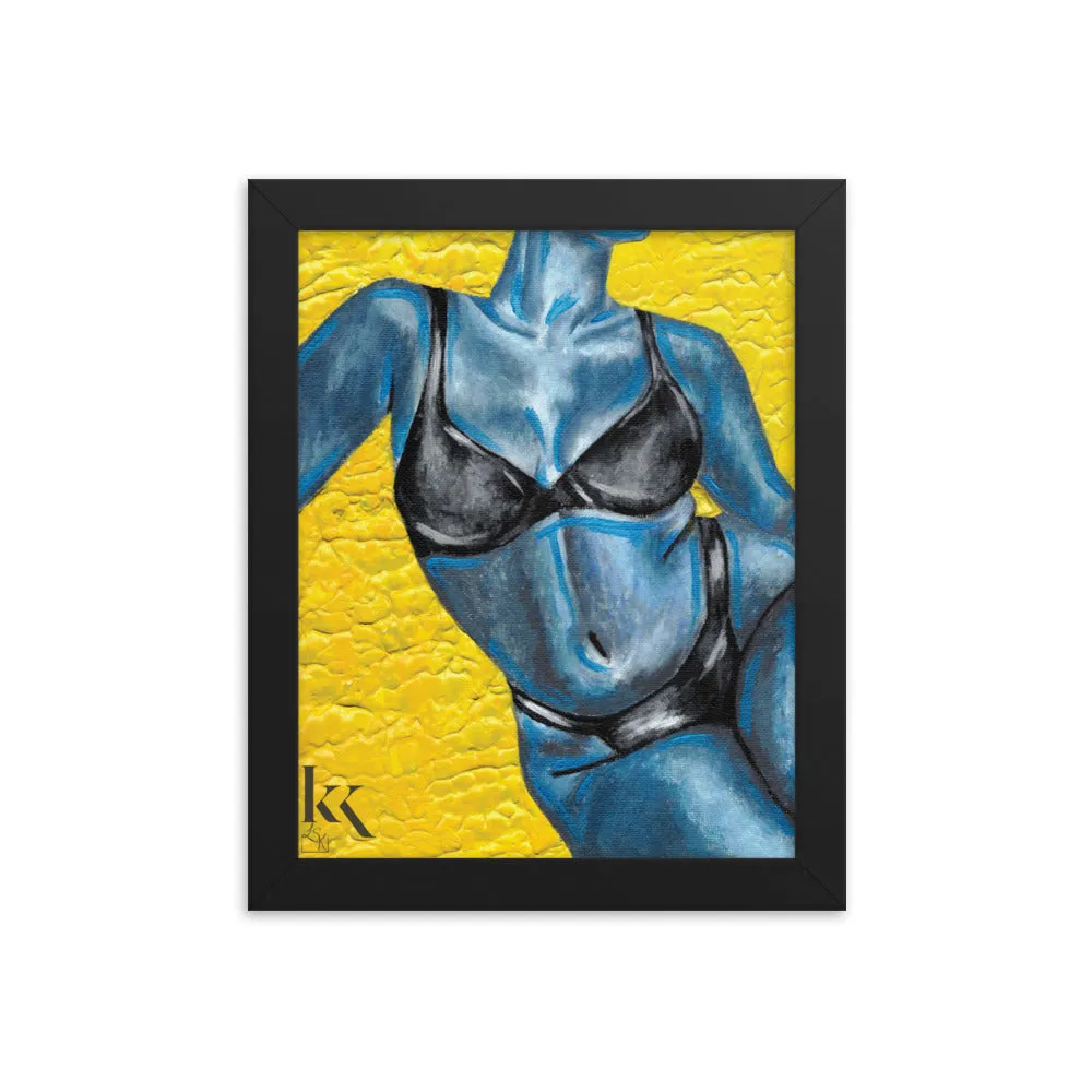 KK X Liana Kramer Limited Edition Print - Blue Curves