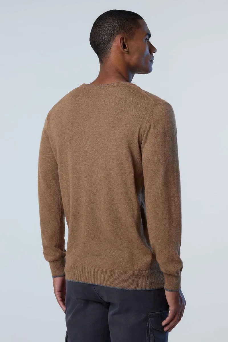 MAGLIA IN CASHMERE RICICLATO UOMO Marrone