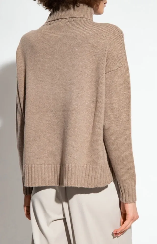 MaxMara  |Casual Style Wool Logo V-neck & Crew neck