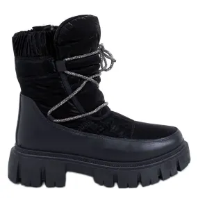 Mitrani Black women's snow boots