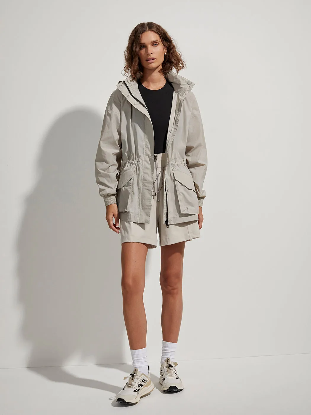 Nellie Relaxed Fit Windbreaker - DOVE