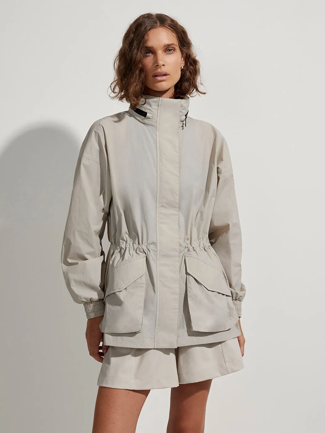 Nellie Relaxed Fit Windbreaker - DOVE