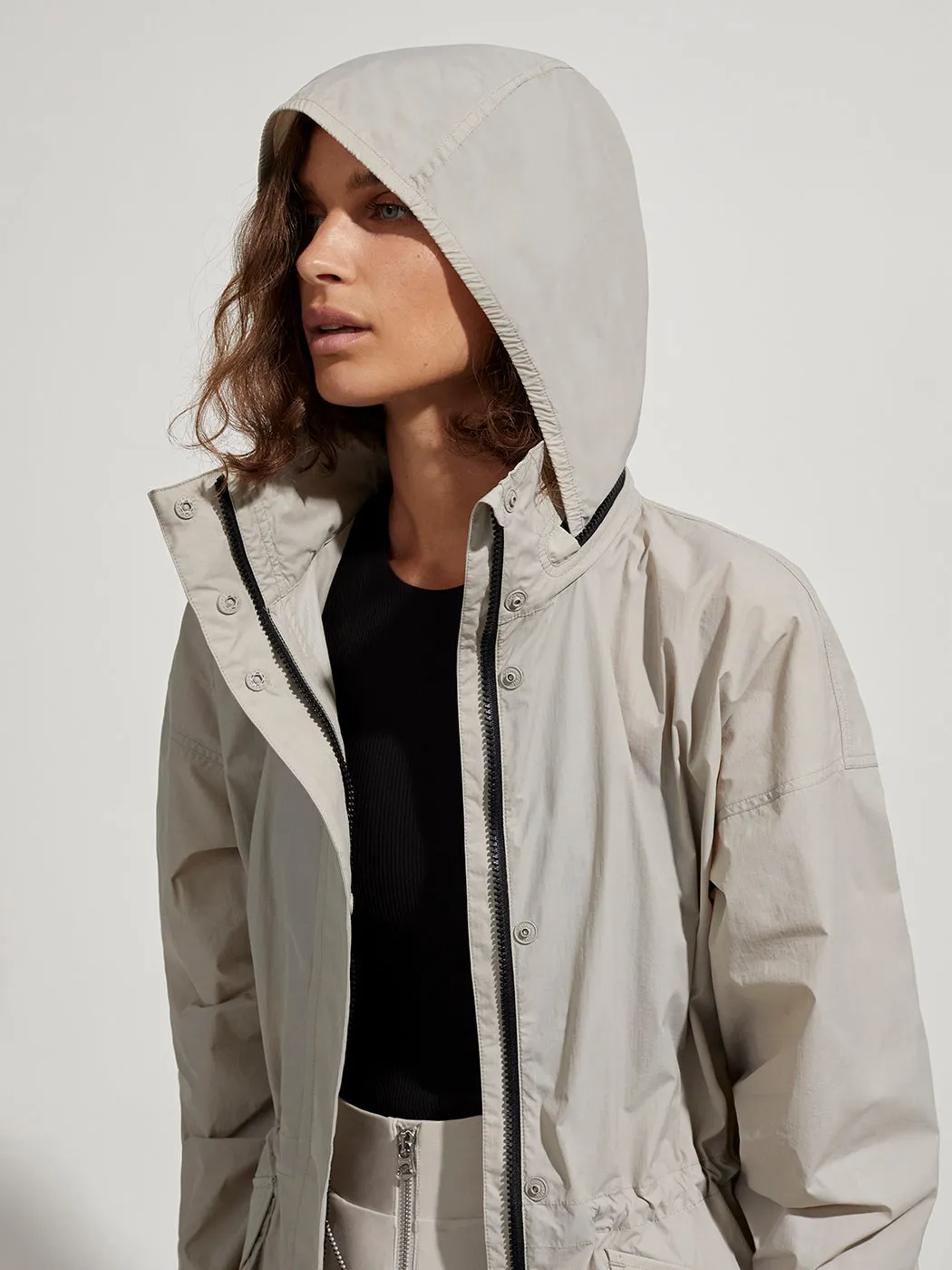 Nellie Relaxed Fit Windbreaker - DOVE