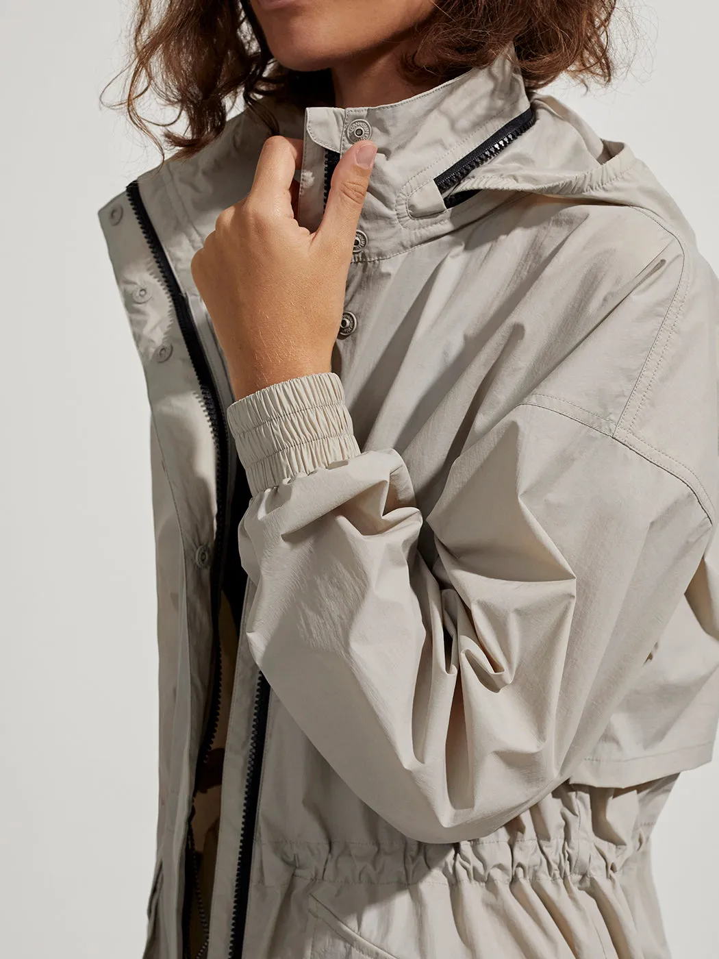 Nellie Relaxed Fit Windbreaker - DOVE