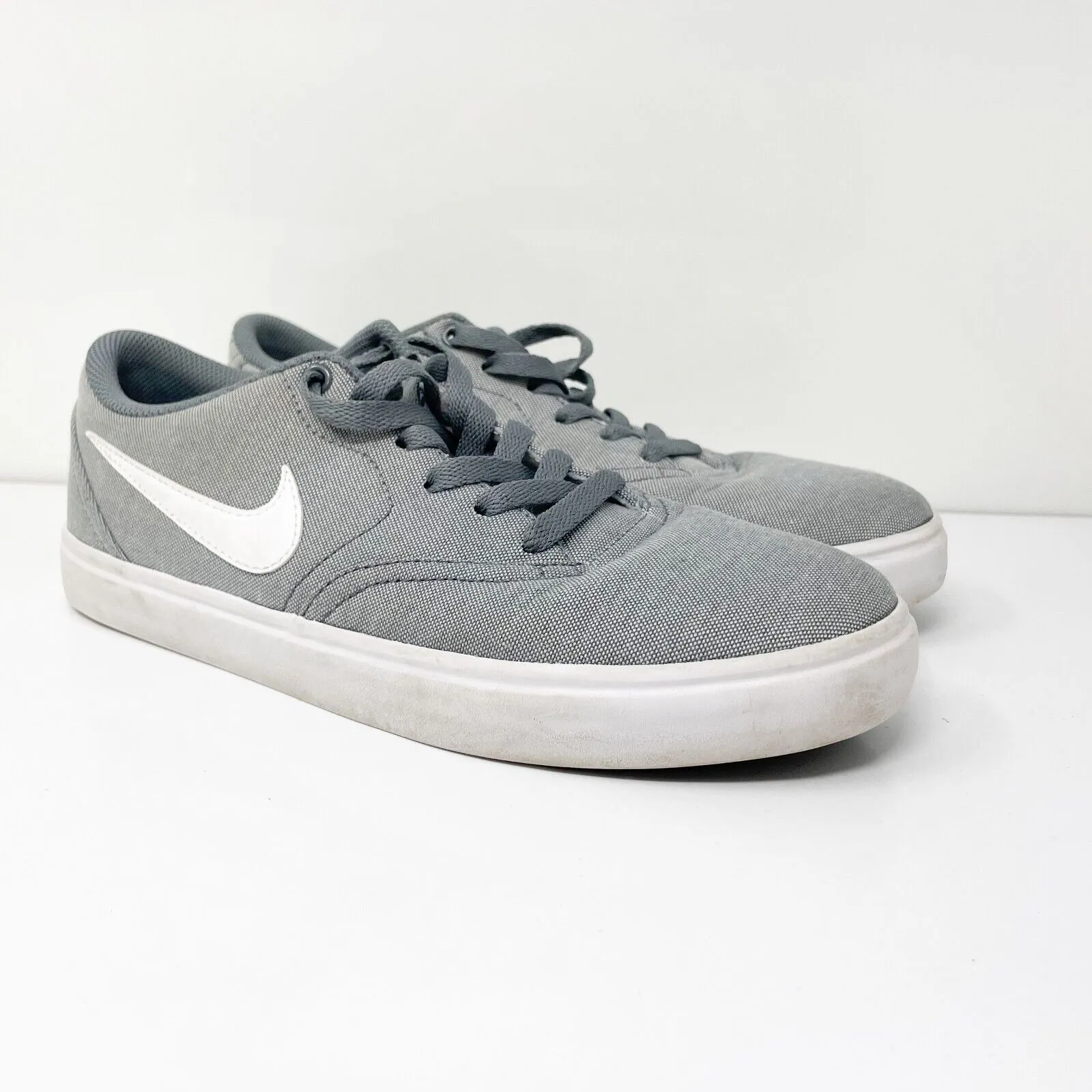 Nike Mens SB Check Solarsoft 843896-003 Gray Casual Shoes Sneakers Size 8