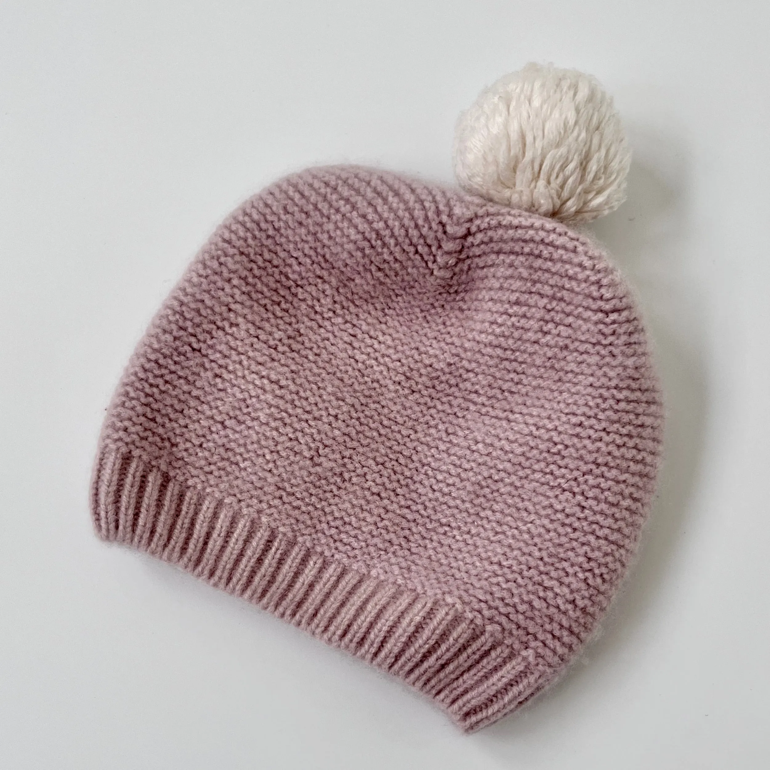 Olivier Pink Cashmere Pom Hat: XL