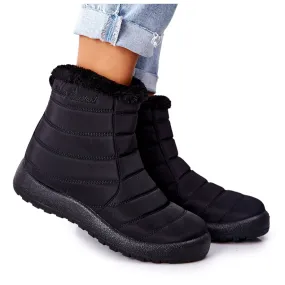 PE1 Women's Black Warm Snow Boots Mezyss