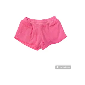 pink  ribbed athletic short